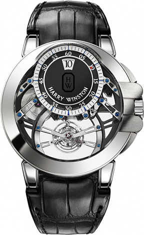 Review Replica Harry Winston Ocean Tourbillon Jumping Hour OCEMTD45WW005 watch